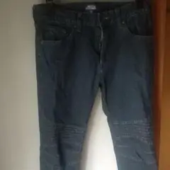 メンズ デニム ジーンズ パープル&イエロー