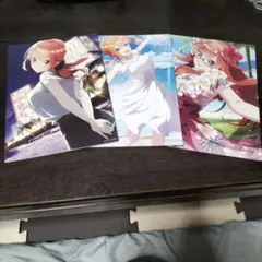 【開封品】五等分の花嫁　五つ子ハネムーン/描き下ろしイラストボード3枚セット
