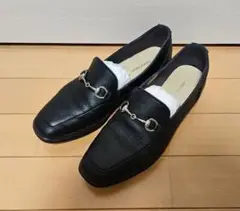 【中古美品】mode Kaori ローファー34423 ブラック 24.5cm