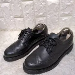 美品♢メフィスト ウイングチップ メダリオン レザー シューズ グッドイヤー 黒