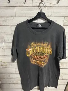 読売ジャイアンツ 2002年 優勝記念Tシャツ Fサイズ糸ほつれあり