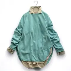ドレステリア♡ウールカシミヤ♡クルーネックサイドスリットセーター♡38♡M