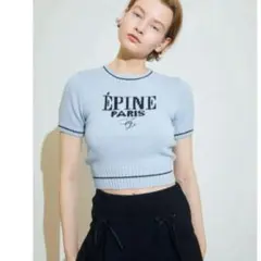 エピヌ epine ÉPINE PARIS summer knit blue