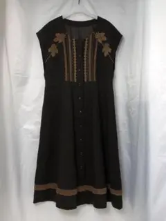 へっぽこ先生 ワンピース ブラウン 6683