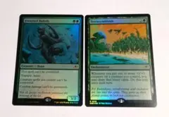 匿名配送 MTG 逆上したベイロス惑星共生 英語 foil 2枚セット