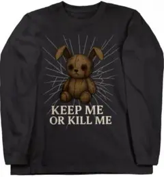 Bloody Bunny Syndrome ロングTシャツ黒