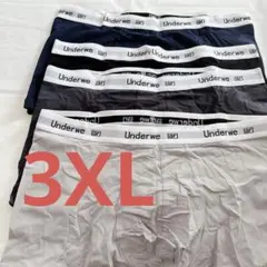 ボクサーパンツ メンズ 4枚セット 下着 シームレス　3XL