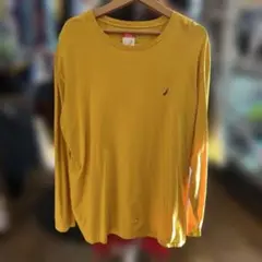 NAUTICA イエロー 長袖カットソー XL
