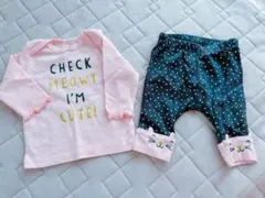 carter's 新生児用トップスボトムスセット 女の子用 50〜60サイズ