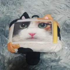 パスケース 定期的入れ 猫 三毛猫