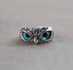 美品⭐︎ジェンダーレス シルバー アクセサリー 韓国 フクロウ 動物リング