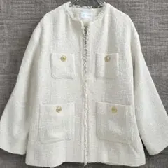 美品✨グリーンレーベルリラクシング　ツイードジャケット　金釦　38　M
