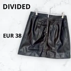 ＊ディバイデッド＊ミニスカート タイト ブラック EUR 38 フェイクレザー