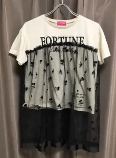 LOVE RABBY チュール付き半袖Tシャツ サイズ160