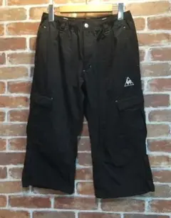 le coq Sportif ブラックカーゴパンツ サイドポケット付き