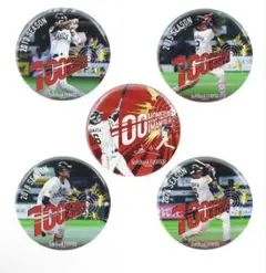 今宮健太　通算１００本塁打記念　全５種　缶バッジ　福岡ソフトバンクホークス
