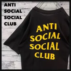 t38【希少】アンチソーシャルソーシャルクラブ ビッグプリント ロゴ Tシャツ
