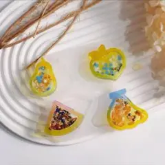 シリコンモールド　フルーツ　スイカ　4種類　シャカシャカ　シェイカーモールド