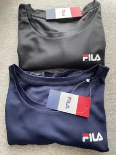 FILA Tシャツ　ブラック　ネイビー　新品　2枚