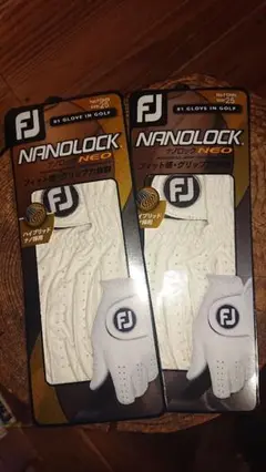 FJゴルフグローブナノロックネオ25Cm2枚