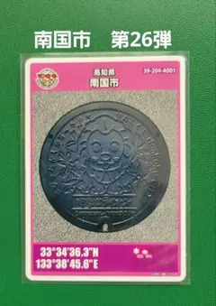 南国市　第26弾マンホールカード