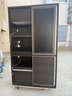 ダークブラウン 食器棚