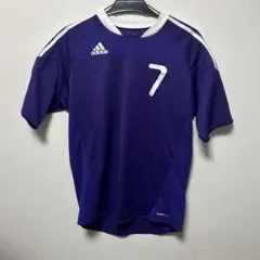 adidas 紫 半袖シャツ 7