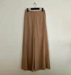 未使用●iCB アイシービー●キャメル ワイド パンツ ガウチョパンツ 7