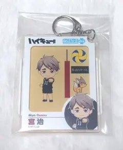 【未開封】ハイキュー 宮治 ねんどろいどぷらす パッケージ風アクリルキーホルダー