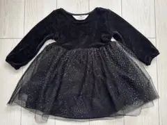 H&M 黒 チュールスカートワンピース 100cm