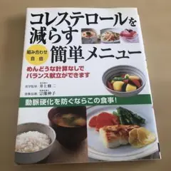 コレステロールを減らす簡単メニュー