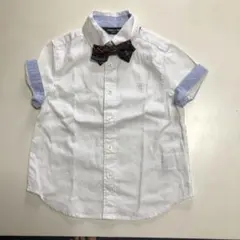 コムサイズム 100 半袖シャツ　フォーマル　蝶ネクタイ