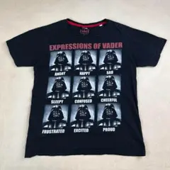 00s STARWARS Tシャツ ダースベイダー 表情 ブラック ムービー
