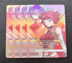 【4枚セット】ユニオンアリーナ コードギアス プロモ　紅月 カレン　ユニチケ