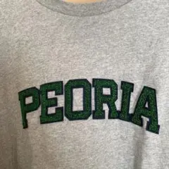 PEORIA刺繍グレーオーバーサイズＴシャツ