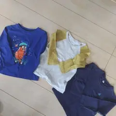 ロンT　長袖Tシャツ　三枚セット