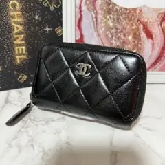 CHANEL シャネル マトラッセ ラムスキン コインケース ミニ財布