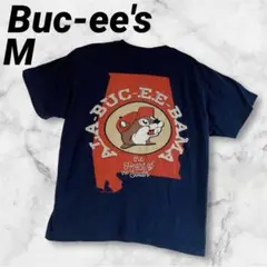 Buc-ee's 【M】メンズ半袖Tシャツ ネイビー センタープリント
