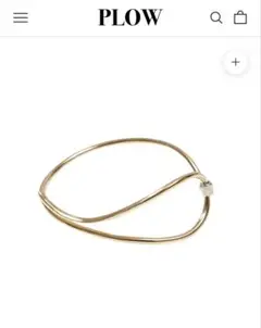 PLOW プラウ Wave Bangle Calm - Gold - バングル