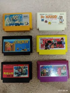 懐かしの ファミコンソフト　6本セット