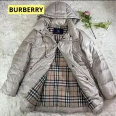 【美品】バーバリーロンドン フーデッドダウンコート 裏地ノバチェック 流行