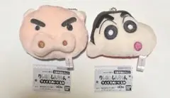 クレヨンしんちゃん フェイスぬいぐるみ しんちゃん ぶりぶりざえもん 2点