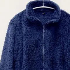 【UNIQLO】 フリースジャケット ジップアップ Lサイズ ネイビー