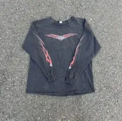 USA製 Harley Davidson ファイヤー ロンT フェード