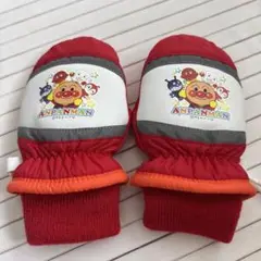 アンパンマン 手袋 赤　3歳から4歳