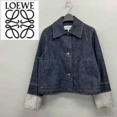 極美品 希少 34ロエベ デニムジャケット Gジャン アウター レディース