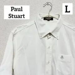 Paul Stuart ポールスチュアート 半袖ワイシャツ L 三陽商会 綿混