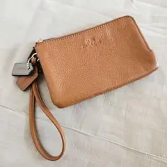 COACH　コーチ　ポーチ　リスレット　ブラウン