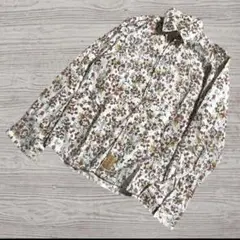 総柄　花柄シャツ　M カイタック
