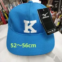 ベースボールCAP ブルー　ホワイトKマーク付き